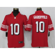 San Francisco 49ers #10 Jimmy Garoppolo Red Color Rush Vapor Untouchable Limited Nike NFL Men Jersey