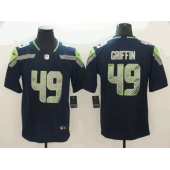 Seattle Seahawks #49 Shaquill Griffin Navy Drift Fashion Elite Nike NFL Men Jersey