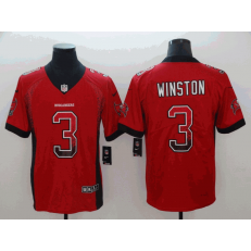 Tampa Bay Buccaneers #3 Jameis Winston Red Drift Fashion Limited Nike NFL Men Jersey
