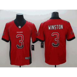Tampa Bay Buccaneers #3 Jameis Winston Red Drift Fashion Limited Nike NFL Men Jersey