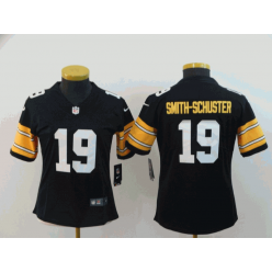 Women Nike Pittsburgh Steelers #19 JuJu Smith-Schuster Black Alternate Vapor Untouchable Limited Jersey