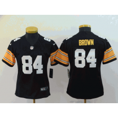 Women Nike Pittsburgh Steelers #84 Antonio Brown Black Alternate Vapor Untouchable Limited Jersey