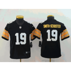 Youth Nike Pittsburgh Steelers #19 JuJu Smith-Schuster Black Alternate Vapor Untouchable Limited Jersey