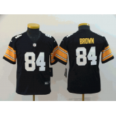 Youth Nike Pittsburgh Steelers #84 Antonio Brown Black Alternate Vapor Untouchable Limited Jersey