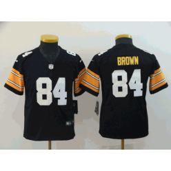 Youth Nike Pittsburgh Steelers #84 Antonio Brown Black Alternate Vapor Untouchable Limited Jersey