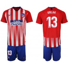 2018-19 Atletico Madrid #13 OBLAK Home Soccer Jersey