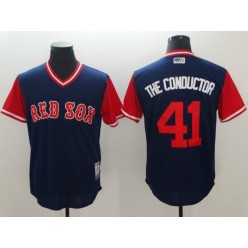 Boston Red Sox #41 Chris Sale The Conductor Navy 2018 Players' Weekend Authentic Team Jersey