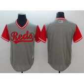 Cincinnati Reds Blank Gray 2018 Players' Weekend Cool Base Jersey