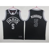 Paris Saint-Germain #5 Marquinhos Black Jordan Fashion Men Jersey