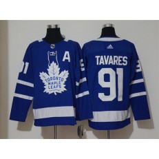 Toronto Maple Leafs #91 John Tavares Blue Adidas NHL Men Jersey