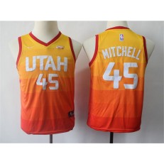 Utah Jazz #45 Donovan Mitchell Multi Color City Edition Nike Swingman Youth Jersey