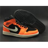 AIR JORDAN 1 MID BLACK ORANGE 554724-062