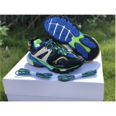 BALENCIAGA TRACK TRAINERS 3.0 BLACK BLUE AND GREEN