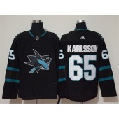 San Jose Sharks #65 Erik Karlsson Black Adidas NHL Men Jersey
