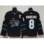 San Jose Sharks #8 John Pavelski Black Adidas NHL Men Jersey