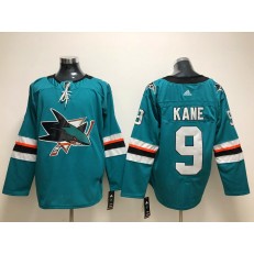 San Jose Sharks #9 Evander Kane Teal Adidas NHL Men Jersey