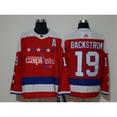 Washington Capitals #19 Nicklas Backstrom Red Alternate Adidas NHL Men Jersey