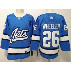 Winnipeg Jets #26 Blake Wheeler Blue Alternate Adidas NHL Men Jersey