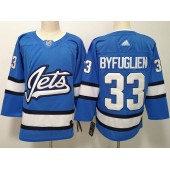 Winnipeg Jets #33 Dustin Byfuglien Blue Alternate Adidas NHL Men Jersey