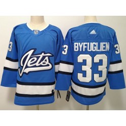 Winnipeg Jets #33 Dustin Byfuglien Blue Alternate Adidas NHL Men Jersey