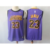 Los Angeles Lakers #23 Lebron James 2019 City Edition Nike Swingman Jersey