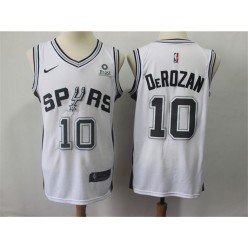 San Antonio Spurs #10 DeMar DeRozan White Nike Swingman Jersey