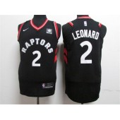 Toronto Raptors #2 Kawhi Leonard Black Nike Authentic Jersey