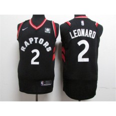 Toronto Raptors #2 Kawhi Leonard Black Nike Authentic Jersey