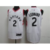 Toronto Raptors #2 Kawhi Leonard White Nike Authentic Jersey