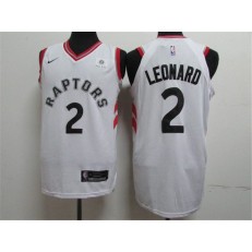 Toronto Raptors #2 Kawhi Leonard White Nike Authentic Jersey