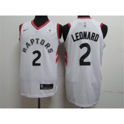 Toronto Raptors #2 Kawhi Leonard White Nike Authentic Jersey