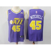 Utah Jazz #45 Donovan Mitchell Purple Nike Swingman Jersey