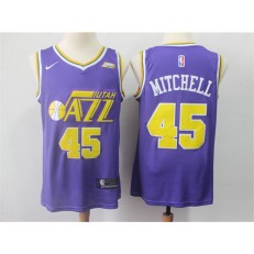 Utah Jazz #45 Donovan Mitchell Purple Nike Swingman Jersey