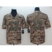 Buffalo Bills #17 Josh Allen Camo Salute To Service Limited Nike NFL Men Jersey