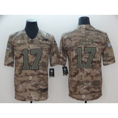 Buffalo Bills #17 Josh Allen Camo Salute To Service Limited Nike NFL Men Jersey