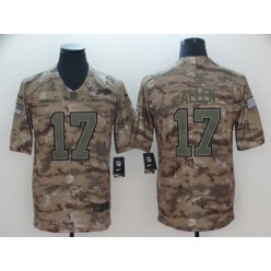 Buffalo Bills #17 Josh Allen Camo Salute To Service Limited Nike NFL Men Jersey