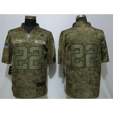 Carolina Panthers #22 Christian McCaffrey Camo Salute To Service Limited Nike NFL Men Jersey