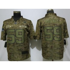 Carolina Panthers #59 Luke Kuechly Camo Salute To Service Limited Nike NFL Men Jersey