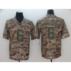 Cleveland Browns #6 Baker Mayfield Camo Salute To Service Limited Nike NFL Men Jersey