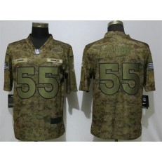 Denver Broncos #55 Bradley Chubb Camo Salute To Service Limited Nike NFL Men Jersey