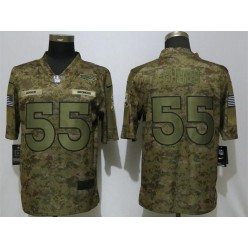 Denver Broncos #55 Bradley Chubb Camo Salute To Service Limited Nike NFL Men Jersey