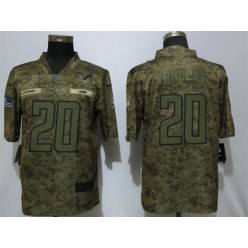 Detroit Lions #20 Barry Sanders Camo Salute To Service Limited Nike NFL Men Jersey