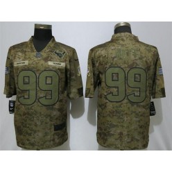 Houston Texans #99 J.J. Watt Camo Salute To Service Limited Nike NFL Men Jersey