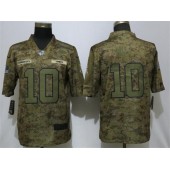 Kansas City Chiefs #10 Tyreek Hill Camo Salute To Service Limited Nike NFL Men Jersey