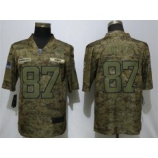 Kansas City Chiefs #87 Travis Kelce Camo Salute To Service Limited Nike NFL Men Jersey