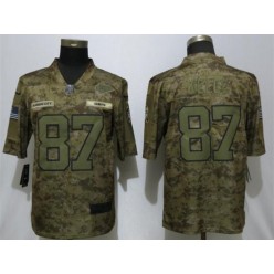 Kansas City Chiefs #87 Travis Kelce Camo Salute To Service Limited Nike NFL Men Jersey