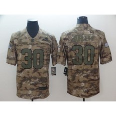 Los Angeles Rams #30 Todd Gurley II Camo Salute To Service Limited Nike NFL Men Jersey