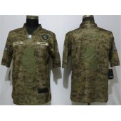 Oakland Raiders #4 Derek Carr Camo Salute To Service Limited Nike NFL Men Jersey