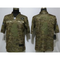 Oakland Raiders #4 Derek Carr Camo Salute To Service Limited Nike NFL Men Jersey