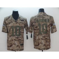 San Francisco 49ers #10 Jimmy Garoppolo Camo Salute To Service Limited Nike NFL Men Jersey